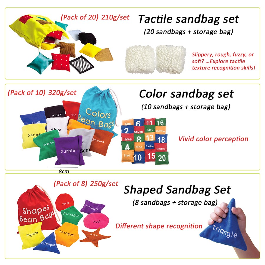 Cornhole bean bag toy set