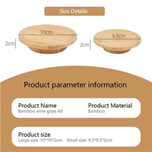 Funny Bamboo Wood Crafts Wine Glass Covers Bug-Proof Drink Lids Toppers for Outdoor Coffee Mugs Water Glasses Appetizer