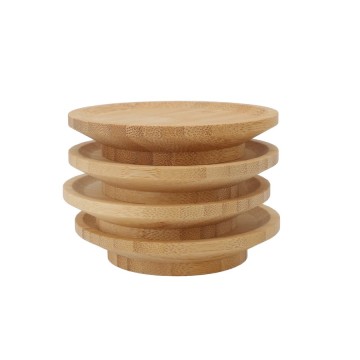 Bamboo Wood Crafts Elegant Wooden Wine Glass Covers for Home Restaurants Topper & Attachment for Wine Cheese Charcuterie Nibbles