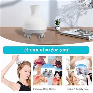 Electric Kneading Vibration Head Massager Scalp Massage Kneading Machine Pet Grooming Product