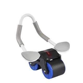 Automatic Rebound for Ab Roller Wheel Double Wheel Exercise Equipment for Core Workout Home Gym Yoga Pilates Exercises Elbow