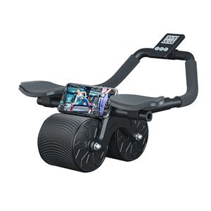 Automatic Rebound for Ab Roller Wheel Double Wheel Exercise Equipment for Core Workout Home Gym Yoga Pilates Exercises Elbow