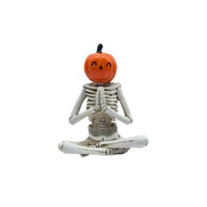 Halloween Home Decor Horror Skeleton Pumpkin LED Light Day of the Dead Resin Mexican Decorative Knick-Knacks
