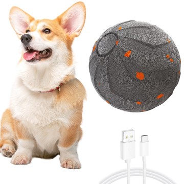 Automatically Rolling Ball with LED Light and USB Smart Pet Toy