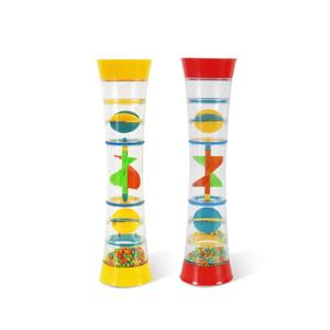 Shake and Play Rain Sticks for Baby Rattles Sensory Auditory Musical Instruments Rattle Tube Plastic Toys for Boys and Girls