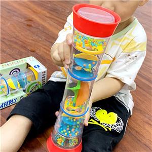 Shake and Play Rain Sticks for Baby Rattles Sensory Auditory Musical Instruments Rattle Tube Plastic Toys for Boys and Girls