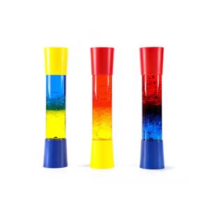 Relaxing Sensory Liquid Timer Toy Effective Stress Relief Hourglass Floating Colored Lava Lamp Bubble Motion for Promotional Toy