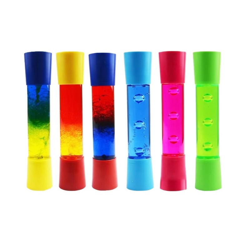 Liquid Motion Oil Bubbler Dual Colors Hourglass Timer Liquid Floating - Anxiety / Calming / Relaxing