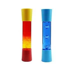 Relaxing Sensory Liquid Timer Toy Effective Stress Relief Hourglass Floating Colored Lava Lamp Bubble Motion for Promotional Toy