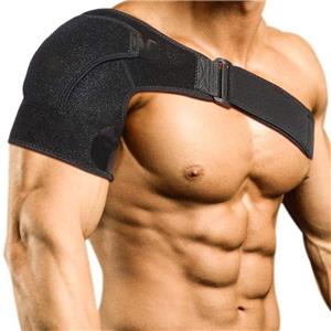 Adjustable Unisex Sports Shoulder Pads Single-Shoulder Support Brace for Basketball Badminton Two-Sided Relief for Left/Right