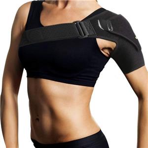 Adjustable Unisex Sports Shoulder Pads Single-Shoulder Support Brace for Basketball Badminton Two-Sided Relief for Left/Right