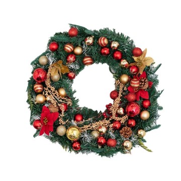 Assorted Red 4 cm Shatterproof Christmas Baubles Pendant Ball Ornament Set for Seasonal Holiday Party Decorations (50 Pcs)