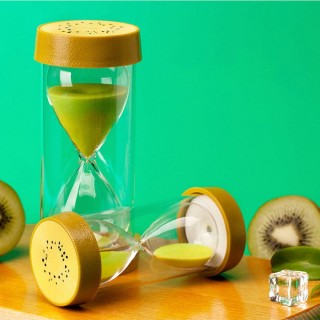 Children's Sand Clock Crafts Set 20/30/60 Minutes Hourglass Timer Glass Fruit Hourglass with 60 Minutes Hourglass