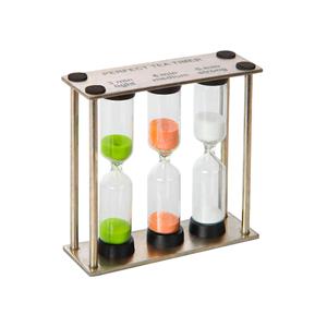 3-in-1 Perfect Tea Timer Brushed Stainless Steel Frame for Home Kitchen Kids Classroom Novelty Gift for Tea Time Decor