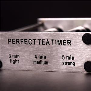 3-in-1 Perfect Tea Timer Brushed Stainless Steel Frame for Home Kitchen Kids Classroom Novelty Gift for Tea Time Decor