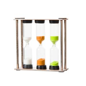 3-in-1 Perfect Tea Timer Brushed Stainless Steel Frame for Home Kitchen Kids Classroom Novelty Gift for Tea Time Decor