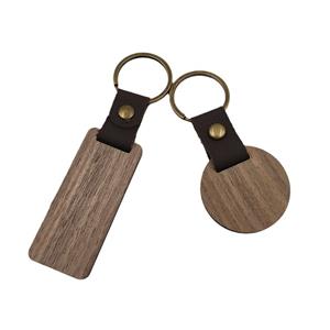 Wooden Keychain Blanks Rectangle Keychain Blank Bulk Unfinished Wood Key Ring Various Tags for DIY Craft Supplies Laser