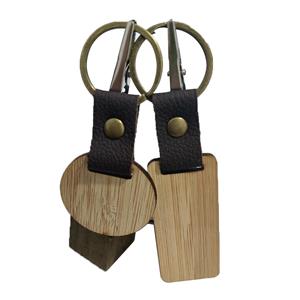 Wooden Keychain Blanks Rectangle Keychain Blank Bulk Unfinished Wood Key Ring Various Tags for DIY Craft Supplies Laser