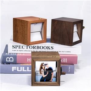 Custom Photo Flipbook Frame Animation Machine Mechanical Hand-cranked Flipbook Box Photo Album with Light Unique Gifts