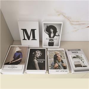 Decorative Book Set Simple Open Fake Book, Fashion Simulation Book, Desktop Decorative Ornaments