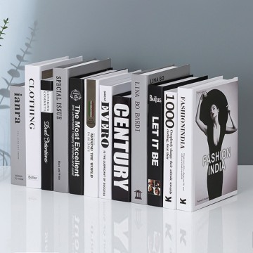 Black 10 Book Set 4 Sizes Preassembled Hidden Storage Easy Home Staging Book Decor for Space Elevate Simple Home Novelty Gifts