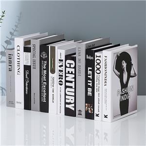 Decorative Book Set Simple Open Fake Book, Fashion Simulation Book, Desktop Decorative Ornaments