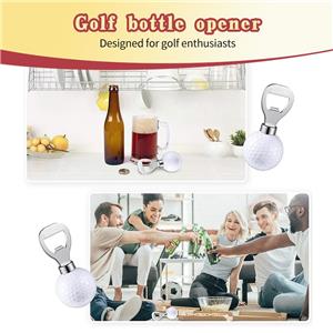 New Arrival Personalized Antique Golf Ball Bottle Opener Stainless Steel Wine/Bier Opener with Engraved Keychain Souvenir Gifts