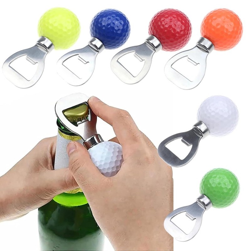 New Arrival Personalized Antique Golf Ball Bottle Opener Stainless Steel Wine/Bier Opener with Engraved Keychain Souvenir Gifts