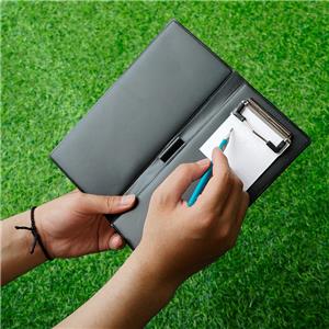 Wholesale PU Leather Lawn Bowls Scorecard & Yardage Book Holder with Custom Logo Elegant and Durable