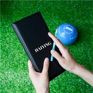 Wholesale PU Leather Lawn Bowls Scorecard & Yardage Book Holder with Custom Logo Elegant and Durable