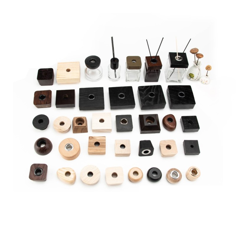 Customized High-Quality Aromatherapy Wood Cover Essential Oil Wood Cap