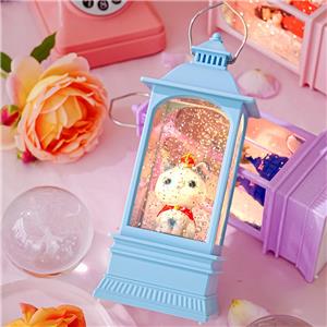 Novelty Cute Princess Flash Snow Globe Water Lantern, Battery Operated, USB Connected, Comes with Many Figurine Designs.