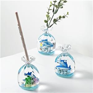 Home Ornament Novelty Hourglass Motion Timer Pen Holder Bubble Liquid Hourglass for Optimal Productivity