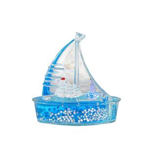 Marine Style Acrylic Resin Sailboat Ornament for Weddings & Parties Novelty Gifts with Mineral Oil Wedding & Party Supplies