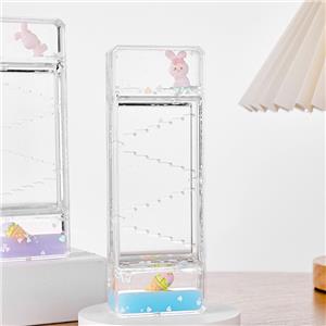 Cartoon Rabbit Liquid Hourglass Oil Drop Stress Relief Desktop Decoration for Student/Children Gift