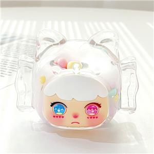 Trendsetters' Novelty Gifts Surprise Resin Girl Figures Blind Bag Packaging Random Cat-Ear Headwear Expressive Faces Shimmery