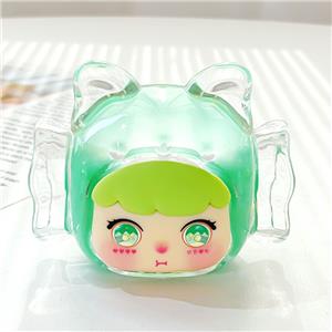 Trendsetters' Novelty Gifts Surprise Resin Girl Figures Blind Bag Packaging Random Cat-Ear Headwear Expressive Faces Shimmery