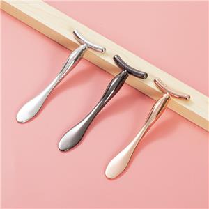 T-shaped Metal Facial Roller & Eye Cream Applicator with Massager Head