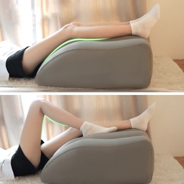 Comfortable PVC Flocking Inflatable Footstool for Relaxation at Home