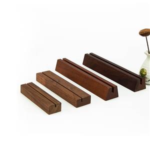 Sturdy Wooden Card Stand: Versatile holder for postcards, menus, photos, and handwritten notes, doubles as storage box.