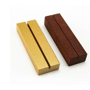 Sturdy Wooden Card Stand: Versatile holder for postcards, menus, photos, and handwritten notes, doubles as storage box.