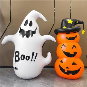 Trick or Treat! Stackable Pumpkin Tumbler with Witch Hat & Ghost Faces for Festive Ambiance