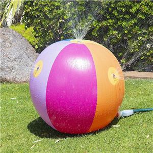 Inflatable Sprinkler Beach Ball for Family Water Games - 60cm PVC Summer Toy