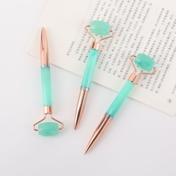 Resin Facial Massage Roller Pen with Silent Scroll Wheel - Custom Logo Available