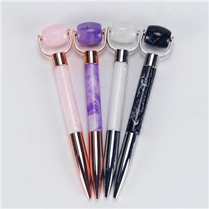 Office & Study Essential: Resin Pen with Facial Massager - Customizable for Business Gifts