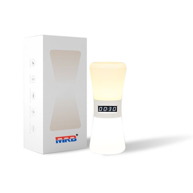 Modern LED Desk Lamp with Digital Clock & Timer, Multi-scene Decor Light for Home Office