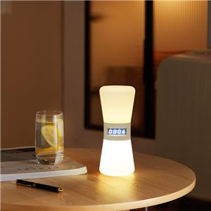 Digital Hourglass-Inspired Night Light Self-Sensing Reverse Function Dual-Click Control Countdown Timer Novelty Gift