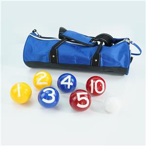 Custom 8 Pack 75MM Marbleized Resin Bocce Ball Games Set for Official Petangue Boules Tournaments Sports & Entertainment Product