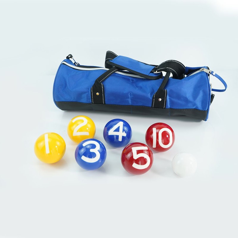 Custom 8 Pack 75MM Marbleized Resin Bocce Ball Games Set for Official Petangue Boules Tournaments Sports & Entertainment Product