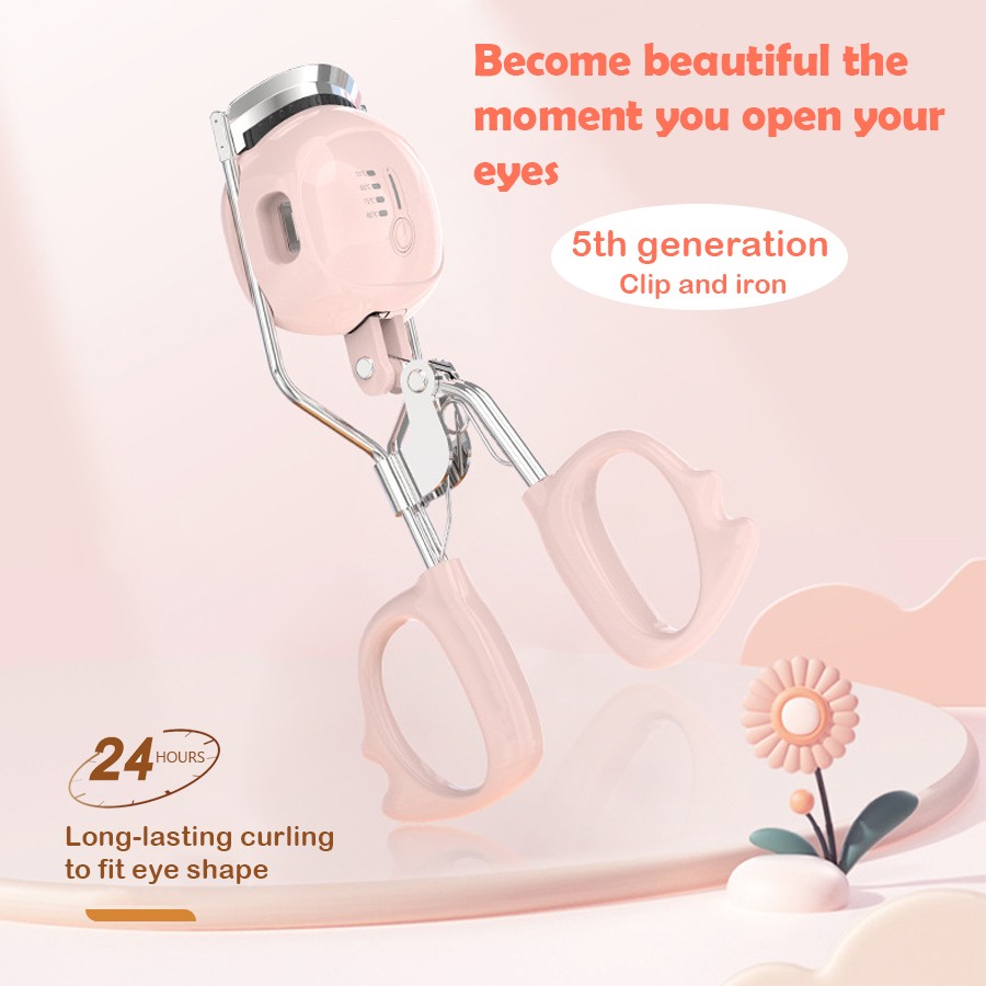 Heated eyelash curler